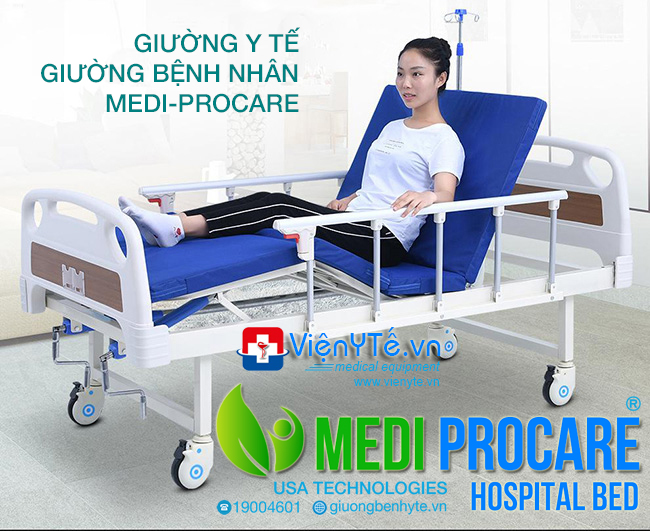 Giường bệnh nhân 2 tay quay đa chức năng MEDI-PROCARE MP-BED-02 1