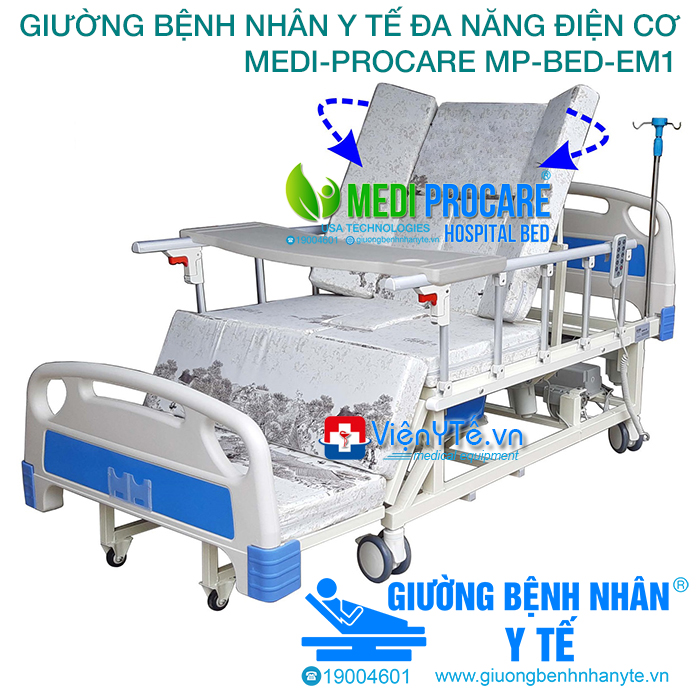 Giường bệnh nhân điện cơ đa chức năng MEDI-PROCARE MP-BED-EM1 1